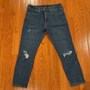 Express Dark Blue Skinny Jeans